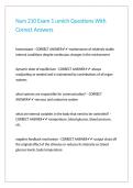 Nurs 210 Exam 1 umich Questions With Correct Answers