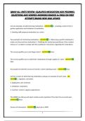 QMAP ALL UNITS REVIEW -QUALIFIED MEDICATION AIDE PESONNEL &vert;QUESTIONS AND VERIFIED ANSWERS&vert;GRADED A&plus;&vert;PASS ON FIRST ATTEMPT&vert;BRAND NEW 2026 UPDATE