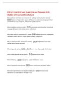 POLSCI Final 2nd hald Questions and Answers 2026&NewLine;Update with complete solutions&NewLine;What political conditions are necessary for political communication to exist -&NewLine;freedom of expression&comma; regime of freedoms&comma; national sovereignty&comma; limited&NewLine;and divided power&comma; 