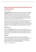 POLSCI FINAL Questions and Answers 2026 Update with&NewLine;complete solutions&NewLine;Bartleby - Melville&NewLine;In &OpenCurlyDoubleQuote;Bartleby&comma; the Scrivener&comma;&rdquo; Melville uses Bartleby&rsquo;s repeated phrase &OpenCurlyDoubleQuote;I would&NewLine;prefer not to&rdquo; to criticize a society built around work&comma; obedience&comma; routine&comma; and