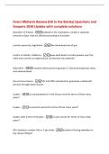 Polsci Midterm Review &lpar;Fill in the Blanks&rpar; Questions and&NewLine;Answers 2026 Update with complete solutions&NewLine;Speration of Powers -outlined in the constituion&comma; creates 3 seperate&NewLine;branches of gov&period; that are divided according to functions&NewLine;judicial&comma; executive&comma; leg