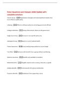 Polsci Questions and Answers 2026 Update with&NewLine;complete solutions&NewLine;Interest Group -Organization of people with shared political interests that&NewLine;try to influence public policy&NewLine;Lobbying -Efforts to influence policy by contacting government officials&NewLine;Linka