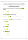 QMAP -QUALIFIED MEDICATION AIDE PESONNEL EXAM BUNDLE &vert;QUESTIONS AND VERIFIED ANSWERS&vert;GRADED A &vert;PASS ON FIRST ATTEMPT&vert;BRAND NEW 2026 UPDATE