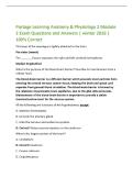 Portage Learning Anatomy & Physiology 2 Module&NewLine;2 Exam Questions and Answers &vert; winter 2026 &vert;&NewLine;100&percnt; Correct&NewLine;This layer of the meninges is tightly attached to the brain&period;&NewLine;Pia mater &lpar;menix&rpar;&NewLine;The &lowbar;&lowbar;&lowbar;&lowbar;&lowbar;&lowbar;&lowbar; fissure separates the right and left cerebral hemisphe