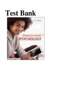 Test Bank for Understanding Psychology&comma; 15th Edition by Robert Feldman&comma;COMPLETE GUIDE A&plus;
