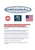 NSG 222 FAMILY NURSING HESI EVALUATION 2026 EXAM QUESTIONS AND ANSWERS SURE A&period;pdf