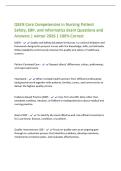 QSEN Core Competencies in Nursing Patient&NewLine;Safety&comma; EBP&comma; and Informatics Exam Questions and&NewLine;Answers &vert; winter 2026 &vert; 100&percnt; Correct