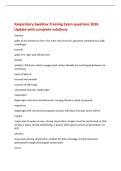Respiratory-Swallow Training Exam questions 2026&NewLine;Update with complete solutions&period;