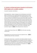 R&period; Position and Warning System Questions and Answers&NewLine;2026 Update with complete solutions&NewLine;test switch&comma; transmitter&comma; and indicator&NewLine;Wheel Speed Sensor- detects a change in the rate of deceleration and sends a&NewLine;signal for the pressure to be released before