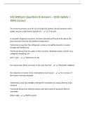 SAE 609Exam Questions & Answers &ndash; 2026 Update &vert;&NewLine;100&percnt; Correct&NewLine;The recovery process on an R-12 or R-134a A&sol;C System should continue until a&NewLine;stable vacuum is held by the system for&colon; - 2 minutes&NewLine;A recycled refrigerant container has been checked and found 