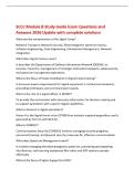 SCCC Module B Study Guide Exam Questions and&NewLine;Answers 2026 Update with complete solutions