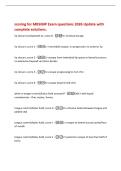 scoring for MBSIMP Exam questions 2026 Update with&NewLine;complete solutions&period;&NewLine;lip closure &lpar;component 1&rpar;&comma; score 0 -0&equals; no labial escape&NewLine;lip closure&comma; score 1 -1&equals; interlabial escape&semi; no progression to anterior lip&NewLine;lip closure&comma; score 2 -2&equals; escape from interlabial