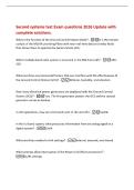 Second systems test Exam questions 2026 Update with&NewLine;complete solutions&period;