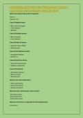  ADVANCED ANATOMY AND PHYSIOLOGY 2 EXAM 1 &NewLine;QUESTIONS AND ANSWERS UPDATED 2026 