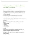 SEC&plus; Security Techniques Exam Questions & Answers &ndash;&NewLine;2026 Update &vert; 100&percnt; Correct