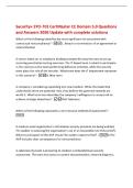 Security&plus; SYO-701 CertMaster CE Domain 5&period;0 Questions&NewLine;and Answers 2026 Update with complete solutions