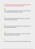PPLE PENNSYLVANIA PSYCHOLOGY LAW EXAM VERIFIED QUESTIONS &NewLine;& LICENSING EXAM PREP NOTES GUARANTEED PASS