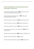 Shock Case Applications Exam Questions & Answers &ndash;&NewLine;2026 Update &vert; 100&percnt; Correct&NewLine;What are shock case applications used for&quest; -To apply shock concepts to&NewLine;real clinical scenarios and identify the type and cause&NewLine;What is the first step in analyzing a shock ca