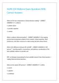 NURS 224 Midterm Exam Questions With Correct Answers&period;