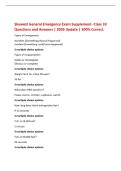 Skywest General Emergency Exam Supplement- Class 33&NewLine;Questions and Answers &vert; 2026 Update &vert; 100&percnt; Correct&period;&NewLine;Types of Emergencies