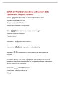 SOWK 250 final Exam Questions and Answers 2026&NewLine;Update with complete solutions