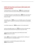 SOWK 3220 Questions and Answers 2026 Update with&NewLine;complete solutions