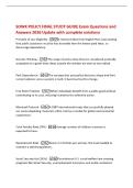 SOWK POLICY FINAL STUDY GUIDE Exam Questions and&NewLine;Answers 2026 Update with complete solutions