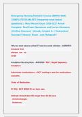 Emergency Nursing Pediatric Course &lpar;ENPC&rpar; 2026&vert; &NewLine;COMPLETE EXAM SET &lpar;frequently most tested &NewLine;questions&rpar; &vert;&vert; Most Recent Exam 2026-2027 Actual &NewLine;Complete  Real Exam Questions and Correct Answers &NewLine;&lpar;Verified Answers&rpar; &vert; Already Graded A&plus; &vert; Guaranteed &NewLine;Succe