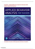 Test Bank &ndash; Applied Behavior Analysis for Teachers &lpar;10th Edition&rpar;&NewLine;Alberto & Troutman &vert; Complete Coverage &vert; Exam-Ready &vert; Rated A&plus;