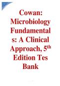 Updated&sol;Latest 2025&ndash;2026 Test Bank For Cowan Microbiology Fundamentals A Clinical Approach 5th Edition Comprehensive Exam Questions Answers And Rationales Study Guide For Microbiology Clinical Microbiology Nursing Allied Health Medical Sciences Academic E