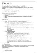 samenvatting HRM  &vert; Universiteit Antwerpen &vert; 2025&sol;26