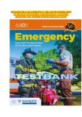 Updated&sol;Latest 2025&ndash;2026 Test Bank For AAOS Emergency Care And Transportation Of The Sick And Injured Comprehensive Exam Questions Answers And Rationales Study Guide For EMS Emergency Medical Services EMT Paramedic Training Prehospital Care Certification 