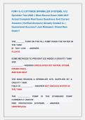 FDNY S-12 CITYWIDE SPRINKLER SYSTEMS&comma; S12 &NewLine;Sprinkler Test 2026 &vert;&vert; Most Recent Exam 2026-2027 &NewLine;Actual Complete Real Exam Questions And Correct &NewLine;Answers &lpar;Verified Answers&rpar; Already Graded A&plus; &vert; &NewLine;Guaranteed Success&excl;&excl; Just Released &vert; Brand New &NewLine;Exam&excl;&excl;