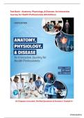 Test Bank &ndash; Anatomy&comma; Physiology&comma; & Disease&colon; An Interactive Journey for Health Professionals &lpar;4th Edition&rpar;Complete Coverage &vert; Exam-Ready &vert; Rated A&plus;