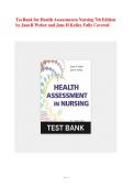 Updated&sol;Latest 2025&ndash;2026 Test Bank For Health Assessment In Nursing 7th Edition By Janet R&period; Weber And Jane H&period; Kelley Comprehensive Exam Questions Answers And Rationales Study Guide For Advanced Health Assessment Nursing Clinical Practice NCLEX Preparation