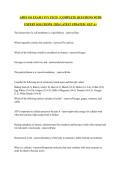 APHY 101 EXAM 1 IVY TECH  &vert; COMPLETE QUESTIONS WITH EXPERT SOLUTIONS &vert; 2026 LATEST UPDATED &vert; GET A&plus;