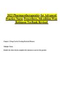 Updated&sol;Latest 2025&ndash;2026 Test Bank For Pharmacotherapeutics For Advanced Practice Nurse Prescribers 5th Edition By Woo And Robinson Comprehensive Exam Questions Answers And Rationales Study Guide For Advanced Pharmacology Nurse Practitioner Prescribing Cl