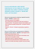 Fresenius RN EXAM 2026 &vert;&vert; MOST RECENT                  &NewLine;EXAM 2026-2027 ACTUAL COMPLETE  REAL EXAM &NewLine;QUESTIONS AND CORRECT ANSWERS &lpar;VERIFIED &NewLine;ANSWERS&rpar; ALREADY GRADED A&plus; &vert; BRAND NEW &NewLine;EXAM &vert; JUST RELEASED&excl;&excl;