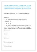 CNUR 204 THE MUSCULOSKELETAL EXAM QUESTIONS WITH COMPLETE SOLUTIONS &NewLine;