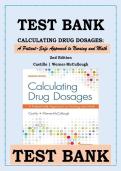 Calculating Drug Dosages 2nd Edition Test Bank &vert; Castillo Werner-McCullough&NewLine;&NewLine;