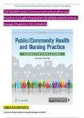 Updated&sol;Latest 2025&ndash;2026 Test Bank For Public&sol;Community Health And Nursing Practice Caring For Populations 2nd Edition By Christine L&period; Savage Chapters 1&ndash;22 Complete Comprehensive Exam Questions Answers And Rationales Study Guide For Community Health Nursi