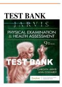 TEST BANK Physical Examination & Health Assessment 9th Edition by Carolyn Jarvis&vert; All Chapters covered&vert; Latest Update