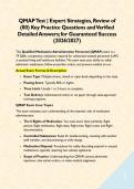 QMAP Test &vert; Expert Strategies&comma; Review of &lpar;80&rpar; Key Practice Questions and Verified Detailed Answers&semi; for Guaranteed Success &lpar;2026&sol;2027&rpar;