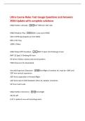 Ultra Course Rules Test Gouge Questions and Answers&NewLine;2026 Update with complete solutions