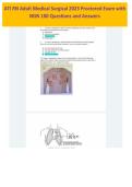 ATI RN ADULT MEDICAL SURGICAL 2023 PROCTORED EXIT EXAM QUESTIONS AND ANSWERS