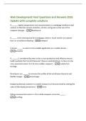 Web Development Final Questions and Answers 2026&NewLine;Update with complete solutions&NewLine;A &lowbar;&lowbar;&lowbar;&lowbar;&lowbar;&lowbar; applies proportional size measurements to a webpage wireframe and&NewLine;content so that the content stretches&comma; shrinks&comma; and grows as the size of the&NewLine;viewport changes&period; -