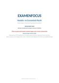 Examenfocus Handels- en Economisch Recht &vert; UGent 