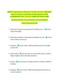 NBRC Comprehensive Resource To Help You Ace 2026-2027 &NewLine;Exams Includes Frequently Tested Questions With &NewLine;ELABORATED 100&percnt; Correct COMPLETE SOLUTIONS &NewLine;Guaranteed Pass First Attempt&excl;&excl; Current Update&excl;&excl; &NewLine;Instant Download Pdf