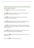 Web Development Questions and Answers 2026 Update&NewLine;with complete solutions&NewLine;&period;com -A top-level Internet domain used mainly by businesses&period;&NewLine;&period;org -A top-level Internet domain used by associations and non-profit&NewLine;organizations mostly in the U&period;S&period; and Canada&period;&NewLine;
