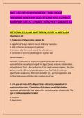 NSG 120 PATHOPHYSIOLOGY FINAL EXAM &NewLine;&lpar;HERZING KENOSHA &rpar; QUESTIONS AND CORRECT &NewLine;ANSWERS LATEST UPDATE 2026&sol;2027 GRADED A&plus;